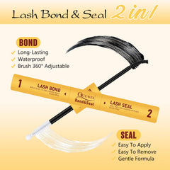QUEWEL lash bond and seal bottle delivering a strong, waterproof hold