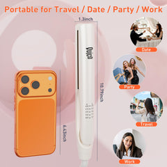 Quico Upgrade Hair Straightener with dual voltage for travel-ready styling worldwide.