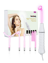 Quiet&Far high-frequency wand for home use promotes skin renewal and elasticity.