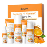 QUIYUM Turmeric Vitamin C Cleanser Pump bottle for refreshed, purified skin