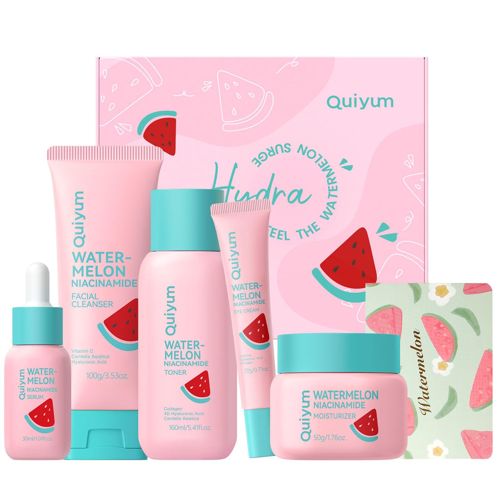 QUIYUM Watermelon Serum bottle for refreshing glow and hydration