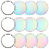 Qunclay compact mirror 12-pack front view—purse-ready, everyday grooming companion.