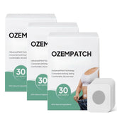 QUOLYVATE Ozem patch packaging with three boxes for a 30-day discreet routine.