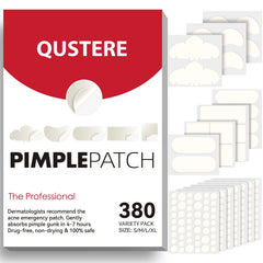 QUSTERE large pimple patches variety pack concealing pimples while absorbing secretions