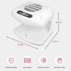 QUTUNI nail dryer compact design fits small spaces on a vanity.