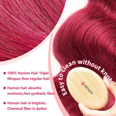 QZOQZO 180 density burgundy wig full and bouncy look