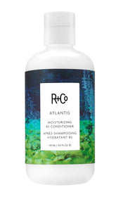 R+Co Atlantis Moisturizing B5 Conditioner bottle delivering deep hydration for ultra-dry hair.