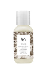 R+Co Dallas Thickening Shampoo bottle showing volumizing formula for fuller hair