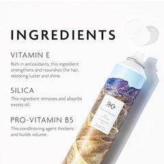 R+Co Death Valley spray mist coats hair evenly, reducing grease.