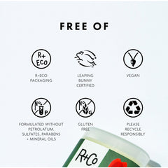 R+Co DART Hair Wax Stick taming flyaways for a sleek look.