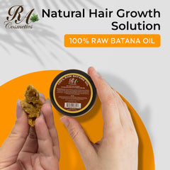 RA COSMETICS Batana Oil amber glass—protects nutrients while adding hydration and shine.