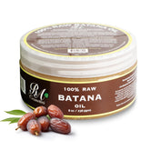 RA COSMETICS Batana Oil bottle closeup shows pure nourishment for healthier hair.