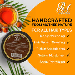 RA COSMETICS Batana Oil drops—quickly nourishes scalp to reduce dryness and frizz.