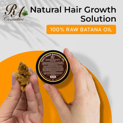 RA COSMETICS Batana Oil paste warmed in hands for scalp nourishment