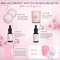 RA ROSA ACCA rose face oil helps balance skin and elasticity.