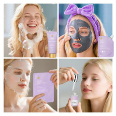 RA ROSA ACCA sheet masks on tray for quick skin revival.