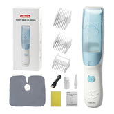 Rabbitcozy vacuum baby hair clipper modes shown for quick, mess-free trims.