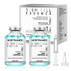 Racgrul Stem Cell Serum bottle close-up highlighting a smooth, hydrating formula for daily use.