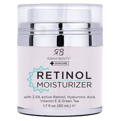 Radha Beauty moisturizing miracle retinol cream tube close-up for daily hydration