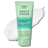 Rael Miracle Clear face wash bottle for daily exfoliating cleanse benefiting oily, blemish-prone skin