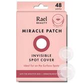 Rael pimple patches packaging shows discreet, medical-grade acne care.