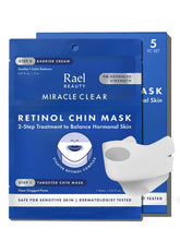 Rael Retinol Chin Mask application showing targeted chin coverage for clearer-looking skin