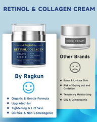 Ragkun Neck and Face Cream texture swatch suggests smooth morning and evening application.