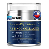 Ragkun Retinol Cream bottle closeup highlights anti-aging hydration.