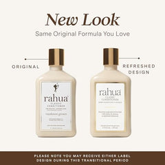 Rahua Classic Conditioner applied to mid-lengths and ends for detangling.