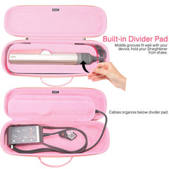 RAIACE pink hard case zipper close-up showing durable YKK closure for secure access.