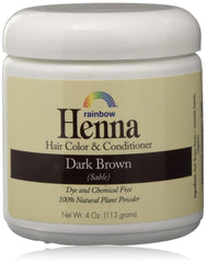 Rainbow Henna Persian Dark Brown hair color box image; easy-at-home color option.