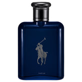 Polo Blue parfum bottle by Ralph Lauren Fragrances offers a bold everyday signature scent