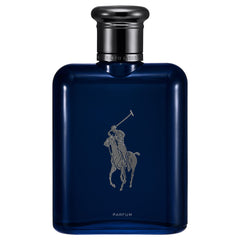 Polo Blue parfum bottle by Ralph Lauren Fragrances offers a bold everyday signature scent