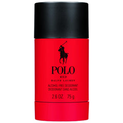 Ralph Lauren Polo Red deodorant stick packaging for long-lasting freshness.