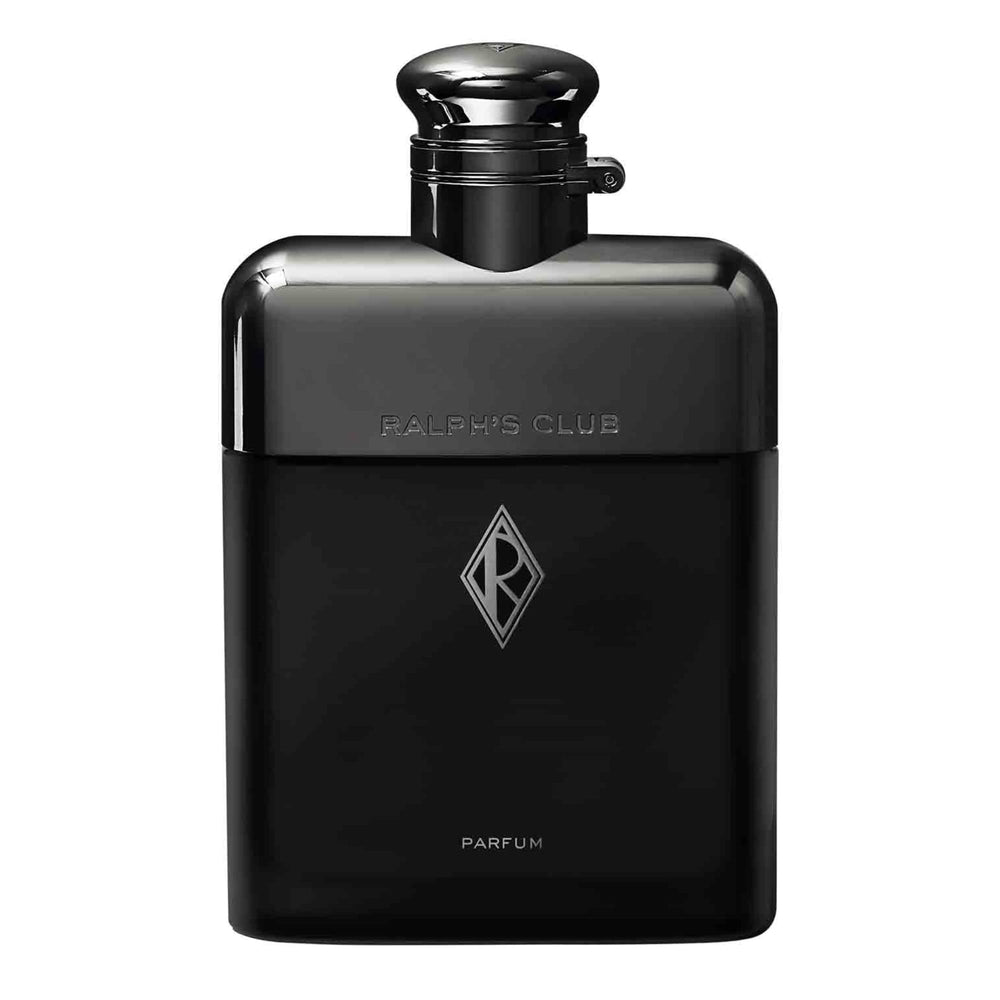 Ralph's Club bottle closeup showing premium masculine scent for evenings
