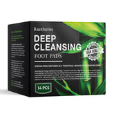 Rantherm Foot Patches close-up with bamboo vinegar for cleansing potential.