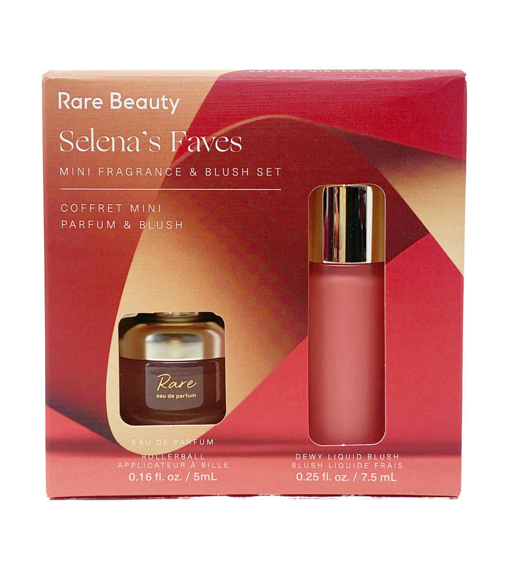 Rare Beauty Selena's Faves EDP rollerball with warm caramel and vanilla notes for a lasting scent.