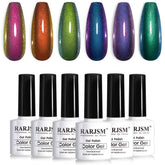 RARJSM Chameleon set swatches reveal dual-tone hues for creative nails.