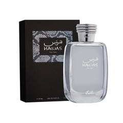 RASASI Hawas top notes Apple and Bergamot shown, signaling a fresh daily start