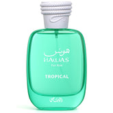 Rasasi Hawas Tropical bottle front view for confident daytime wear.