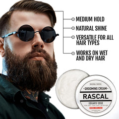 Rascal Original Edgar's Edge natural shine detail showcases a polished, non-greasy finish.