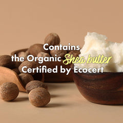 Rated GREEN shea butter close-up highlighting cold-pressed moisture benefits
