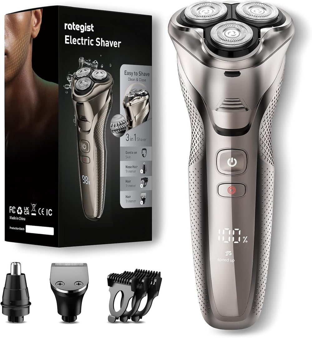 Rategist cordless razor beard trim for precise lines and sharp daily grooming.