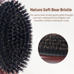 RAVEGO hair brush on fine hair for gentle styling and frizz control