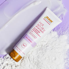 RAW SUGAR Hair Care Kit packaging highlighting vegan formulas and sulfate-free commitment