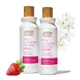 RAW SUGAR Volume Revive Shampoo Bottle delivers volumizing cleanse for fuller-looking hair.