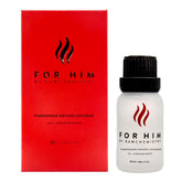 RawChemistry for Him 15ml bottle front view, compact travel-ready design for easy refresh.