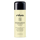 Raya Instant Oxygen Skin Revival Masque packaging sits elegant for quick post-workout refresh