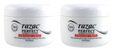 Razac Perfect For Perms Finish Creme bottle close up showing smooth defined permed hair