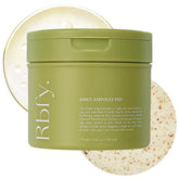 Rbfy Daily Ampoule Pad packaging highlights vegan formula for sensitive skin hydration.